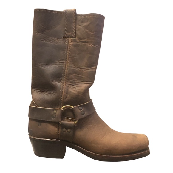 Frye Shoes - NWT Frye Brown Leather Harness Boots